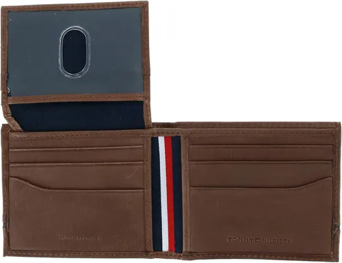 Vista 4 de Tommy Hilfiger Leif RFID - Cartera de piel para hombre color marrón