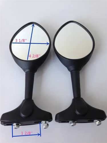 Vista 4 de SMT-Espejo negro compatible con Katana Gsxr 600 750 1000 Tl 1000 Hayabusa 1300 Gsx Sv650 [B00RUEH8LI]