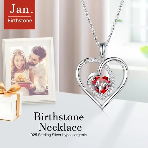 Vista 4 de Iefil Collares de regalo de enfermera para mujer, collar de plata de ley 925, joyería registrada RN para enfermera, graduación, jubilación, regalos