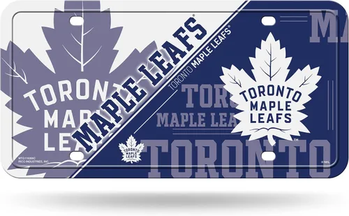 Vista 11 de Rico Industries NHL Hockey Split Metal Auto Tag 6" x 12" - Great for Truck/Car/SUV