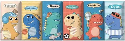Vista 25 de Paneles de pared 3D autoadhesivos para cabecero de 70.86 pulgadas, diseño de dibujos animados suave anticolisión, acolchado decorativo de pared