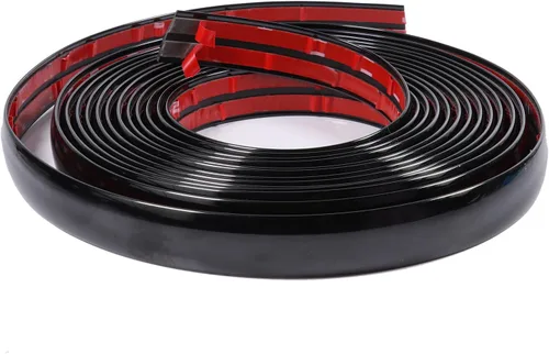 Vista 3 de Moldura Automotriz de 18 Pies 1" (25mm) Negro Brillante Molduras Laterales para Automóvil con Protección UV a Prueba de Rayones para Todos