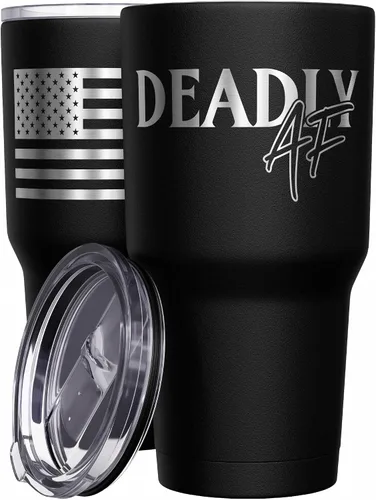 Vista 35 de We The People Holsters - Vaso térmico de 30 onzas, 0% Liberal, Negro
