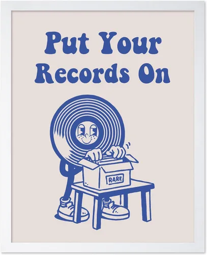 Vista 31 de Poster Master If It's Nice Play It Twice Poster - Retro Record Player Print - Turntable Art - Music Design - Blue Preppy Design - Trendy Artwork