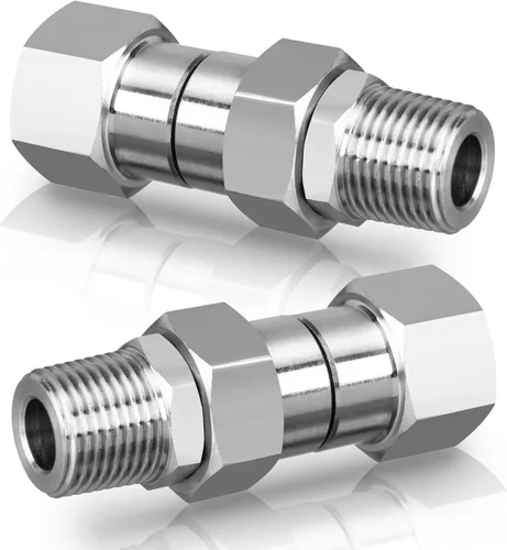 Vista 5 de M MINGLE Conector giratorio para lavadora a presión, rosca macho NPT de 3/8 pulgadas, acero inoxidable, 4500 PSI