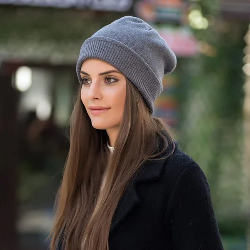 Vista 2 de wjiNFDFG Gorro para hombre y mujer, para otoño e invierno, a la moda, cálido, gorro de punto de lana