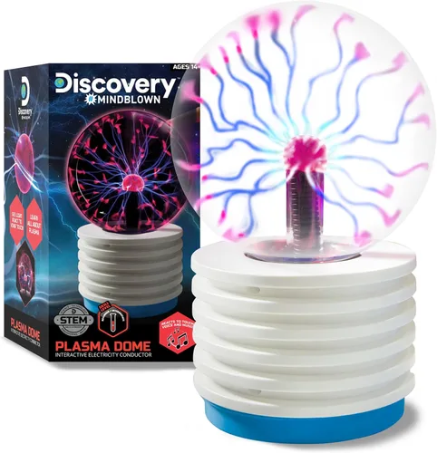 Vista 10 de Discovery™ Lámpara de globo de plasma, luz sensible al tacto y al sonido, bola de plasma eléctrica interactiva para aprendizaje STEM práctico