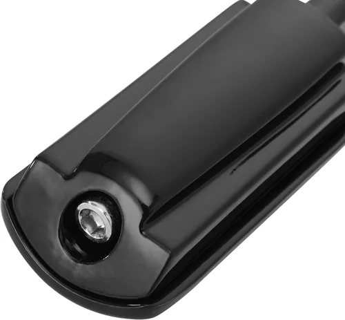 Vista 8 de TCMT 10 mm Estribos para motocicletas Compatibles con Harley Street Glide Road King Montura macho (Estribos estilo A, negro)