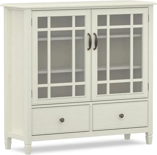 Vista 17 de SIMPLIHOME Connaught - Armario de madera maciza de 60 pulgadas de ancho, color negro