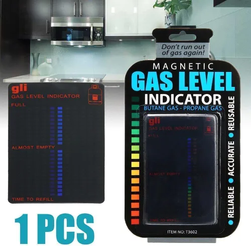 Vista 3 de Práctico indicador de nivel de tanque de gas propano y butano GLP, 2 unidades, indicadores de nivel de combustible de propano reutilizable, botella