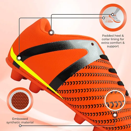 Vista 3 de Vizari USA Impact - Botines de fútbol para niños, zapatos de fútbol firme para jóvenes, diseño transpirable para niños pequeños, niños pequeños