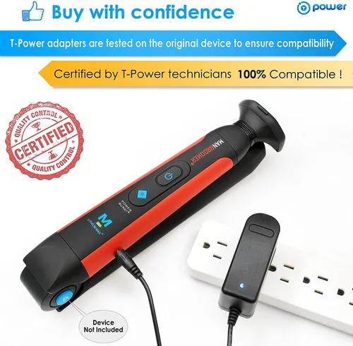 Vista 3 de T POWER Cargador para afeitadora Mangroomer Lithium Max Back y Ultimate PRO Back Shaver con 2 cabezales flexibles de amortiguador, bisagra