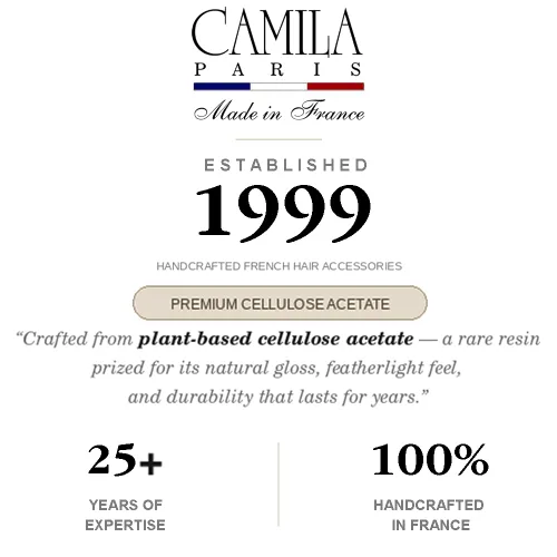 Vista 9 de Camila Paris CP3295 - Diadema francesa para mujer, negra, banda de pelo con fuerte agarre para mujeres, ligera y muy flexible, sin deslizamiento