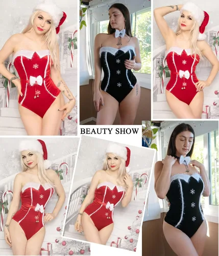 Vista 6 de Avidlove Body para mujer, lencería de una pieza de terciopelo