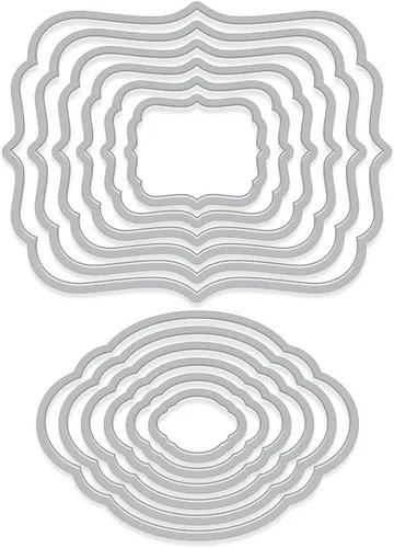 Vista 15 de Hero Arts DI337 Infinity Dies, anidación ovalada infinita Nesting Oval