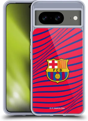 Vista 11 de Head Case Designs Officially Licensed FC Barcelona Barca Crest Graphics Gel Case [Military Grade Protection] Compatible with Google Pixel 8 and