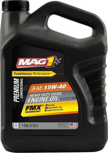Vista 4 de Mag 1 61658 SAE 15W-40 Aceite de motor diésel convencional de alta calidad, 1 cuarto de galón (paquete de 6)