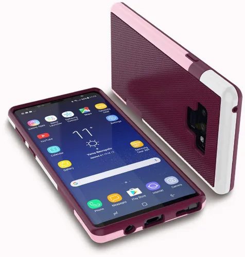 Vista 37 de Jeylly Funda para Galaxy S7, [3 colores] Slim Hybrid Impact Rugged Soft TPU Negro