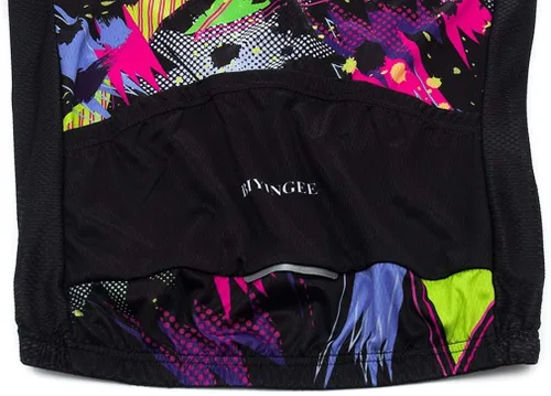 Vista 7 de BIYINGEE Maillot de ciclismo para hombre, manga corta, absorbe el sudor