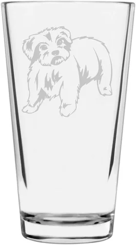 Vista 343 de Podenco Canario - Vaso de pinta de 16 onzas con temática de perro personalizado