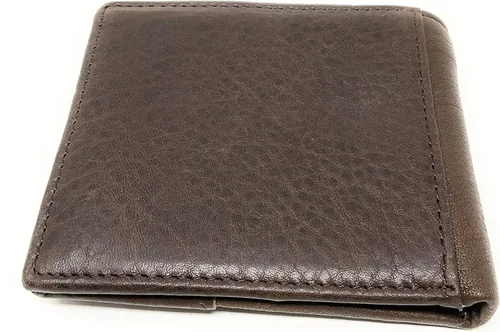 Vista 3 de Western - Cartera corta plegable de cuero de vaca para hombre, con múltiples emblemas (Rodeo), Rodeo, Cartera plegable