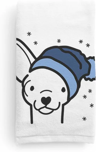 Vista 9 de Inkopious Gorro de invierno Airedale Terrier Toalla de mano decorativa - Decoración navideña para el hogar
