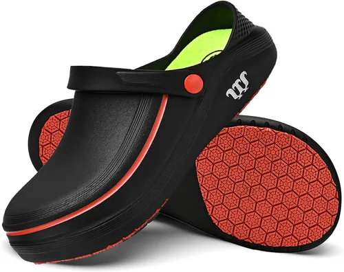 Vista 10 de Armadillo Chef Shoes for Men - Slip Resistant, Lightweight & Waterproof Garden Clogs for Women, Ideal Work Shoes for Kitchens
