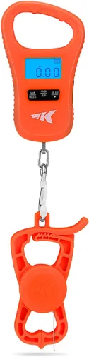 Vista 10 de KastKing ToughTide - Báscula de pesca con carga USB, capacidad de 65 libras, báscula digital ultrafina, pantalla LCD, mango ergonómico, básculas