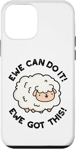 Vista 12 de iPhone 15 Ewe Can Do It Ewe Got This Funny Sheep Pun Case