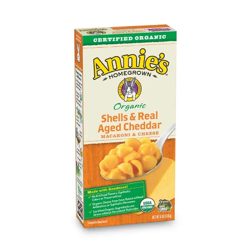 Vista 7 de Annies Homegrown Macarrones y Queso Conchas Cheddar Orgánico