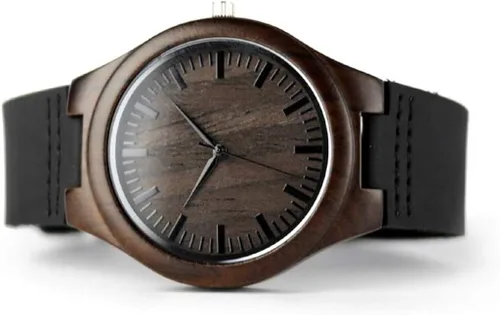 Vista 2 de Nightlight personalizado grabado reloj de madera niños casual hecho a mano reloj de madera para hombres familia amigos regalo personalizado
