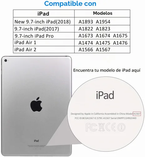 Vista 2 de JETech Protector de pantalla para iPad 6/5, Air 2/1, Pro 9.7, paquete de 2