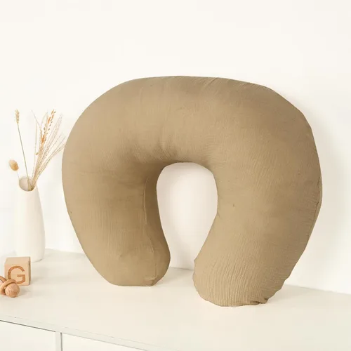 Vista 4 de Hooyax Fundas de almohada de lactancia de muselina solamente, fundas de lactancia suaves y transpirables para almohadas de lactancia, adorable funda