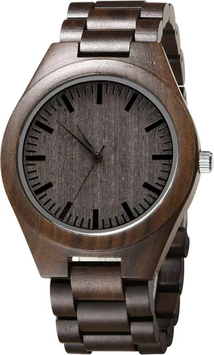Vista 2 de Reloj de madera grabado para hijo y novio, reloj de madera personalizado regalo para novio, regalo de graduación de mamá, de papá