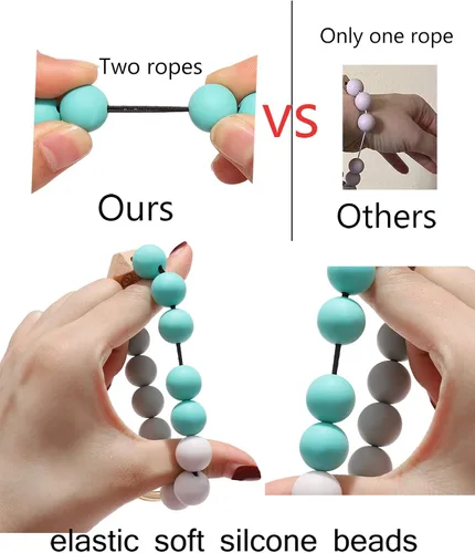 Vista 6 de BVGA Pulsera llavero de pulsera de silicona para mujer