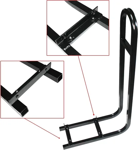 Vista 2 de Barra de seguridad para asiento trasero de carrito de golf Huskey en forma de U, riel de mano compatible con modelos Yamaha, una pieza sólida