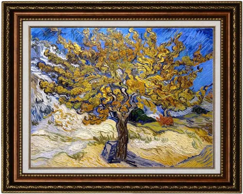 Vista 7 de ELITEAART- La noche estrellada por Vincent Van Gogh, pintura al óleo, reproducción de pintura al óleo, impresión en lienzo giclée, tamaño marcado
