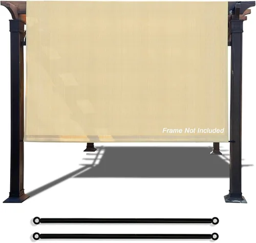 Vista 11 de Alion Home Toldo universal transpirable para pérgola – Toldo de repuesto para pérgola – Cubierta de sombra ajustable para exteriores con varillas