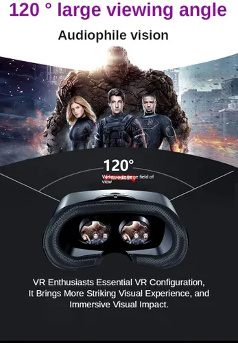 Vista 6 de 5 ~ 7 pulgadas VRG Pro 3D VR Gafas de realidad virtual pantalla completa Visual Gran Angular VR Gafas Caja para 5 a 7 pulgadas Smartphone Gafas