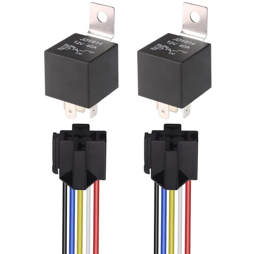 Vista 9 de Gebildet Caja de fusibles y relés de 12 V con 5 pines JD1914 40A relé y 1 relé de 4 pines 6 fusibles ATC/ATO, caja de relé de fusibles impermeable