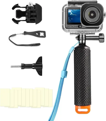 Vista 10 de BO&DQQ Carcasa Subacuática Impermeable Compatible con DJI Osmo Action 5 Pro/Action 4/Action 3, Funda de Cubierta de Buceo de 50 m/164 pies con Kit
