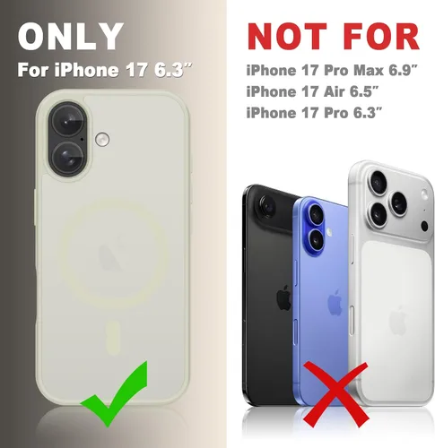 Vista 336 de Funda para Google Pixel 10 Pro XL, cubierta magnética mate, color negro Fit for MagSafe, Screen Protector included, Shockproof Military Grade