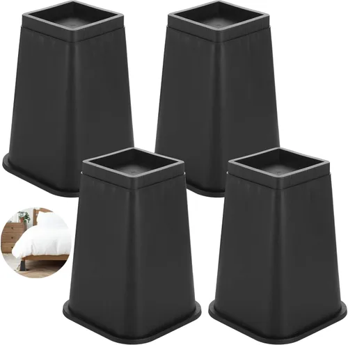 Vista 6 de yeesport Juego de 4 elevadores de cama de 8 pulgadas, elevadores de sofá resistentes de 8 pulgadas, elevadores de muebles con parte superior
