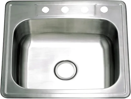Vista 4 de Gourmetier GKTS252281 - Fregadero de cocina con cuenco individual, cepillado