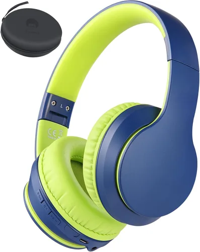 Vista 8 de rockpapa E7 Auriculares Inalámbricos Bluetooth Sobre la Oreja con Micrófono, Auriculares Plegables con Cable/Inalámbricos con Micrófono para Niños