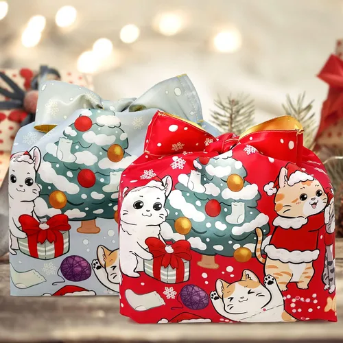 Vista 6 de Wrapables Bolsa de compras reutilizable de la colección AllyBag de Navidad