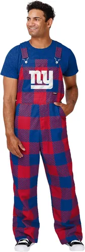 Vista 23 de FOCO NFL mens Nfl Team Logo Plaid Bib Overalls