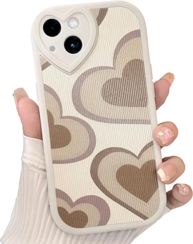 Vista 29 de Lovmooful Funda para iPhone 13 con diseño de oso lindo floral con lente de flor (Bear Flower)