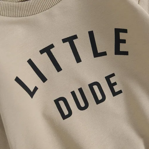 Vista 5 de Conjunto de ropa de 2 piezas para bebés y niños pequeños para otoño e invierno