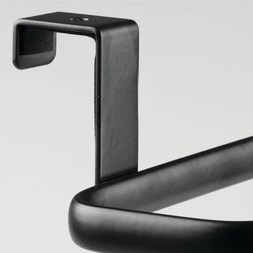 Vista 7 de mDesign Organizador de Almacenamiento Colgante de Gabinete de Acero Portador para Cocina, Despensa - Sostiene Bolsas de Plástico, Sándwich, Basura